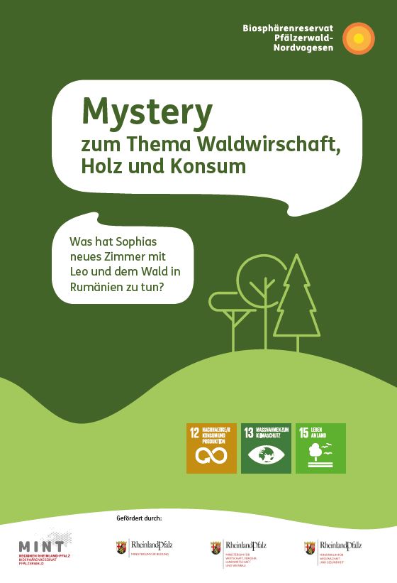 Titelblatt des Mysterys zum Thema Wald
