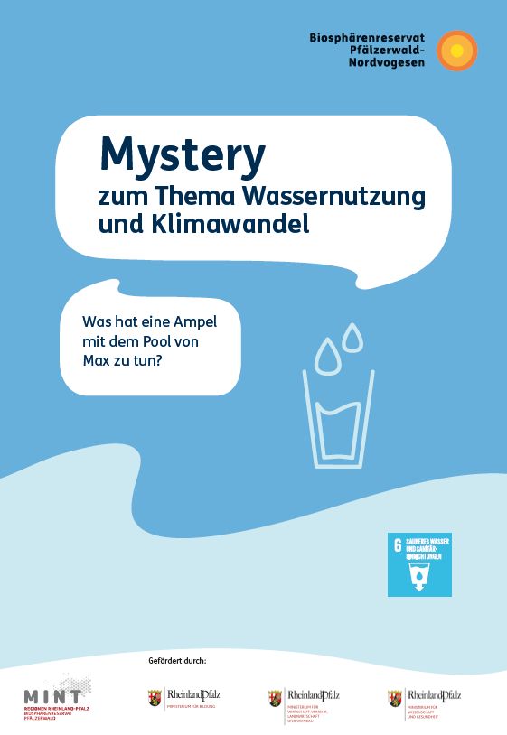 Titelblatt des Mysterys zum Thema Wasser