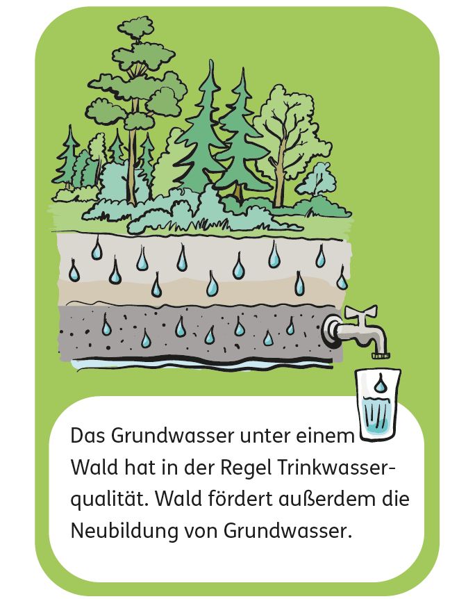 Die Grafik zeigt eine Karte aus dem Mystery zum Thema Grundwasser.